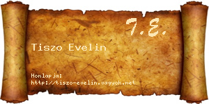 Tiszo Evelin névjegykártya